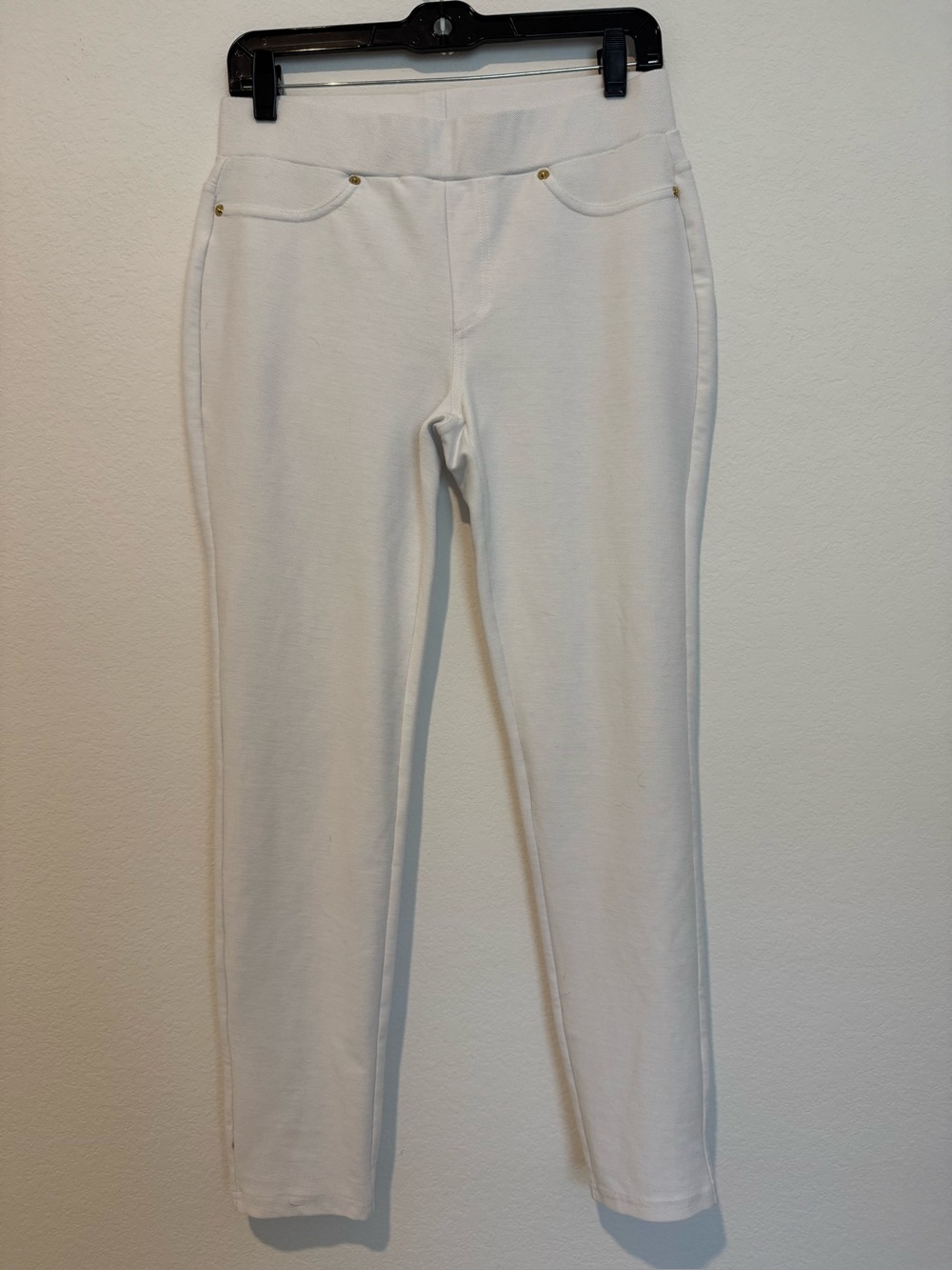 Michael Kors White Pull On Elastic Waist Leggings
